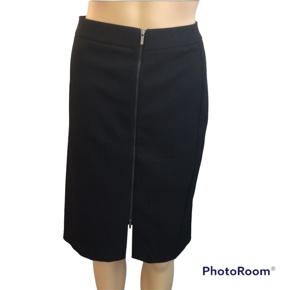 Ann Taylor Factory Women Midi Black Pencil Skirt Size 8 Petite
